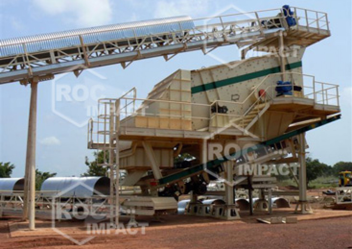 Installation concasseur - Mine d'or au Burkina Faso SEMAFO MANA GOLD MINING