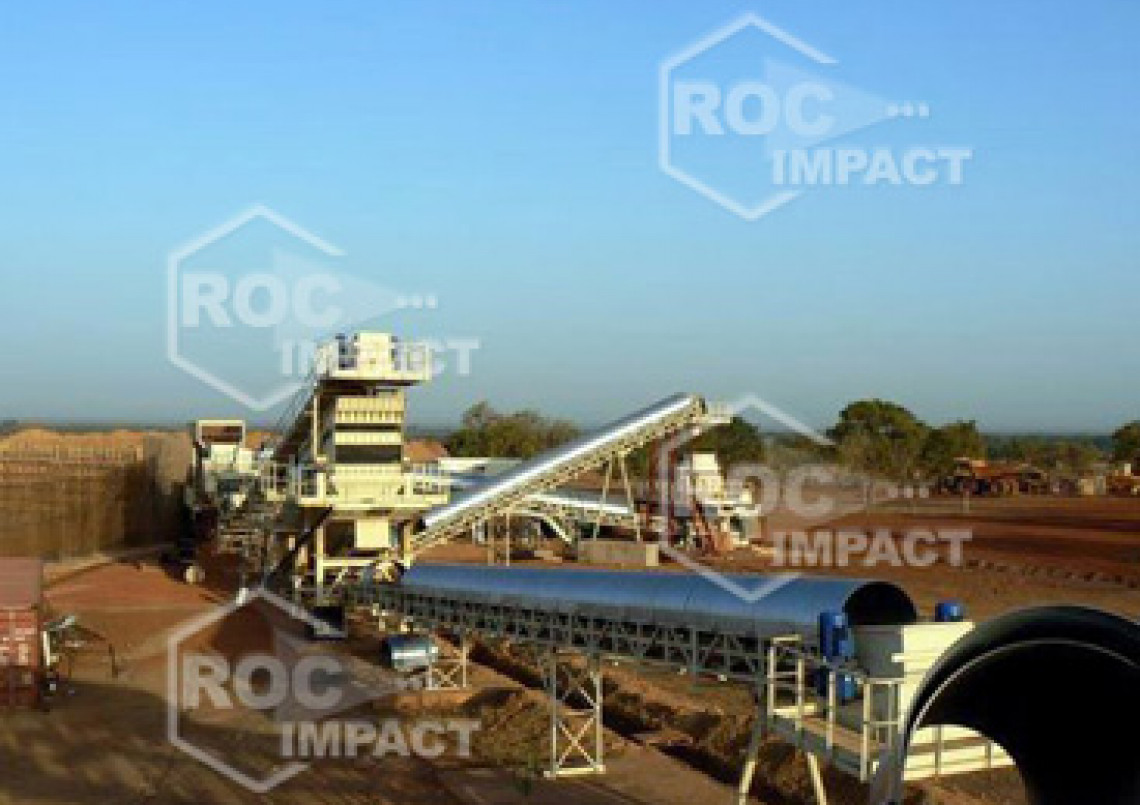 Installation concasseur - Mine d'or au Burkina Faso SEMAFO MANA GOLD MINING