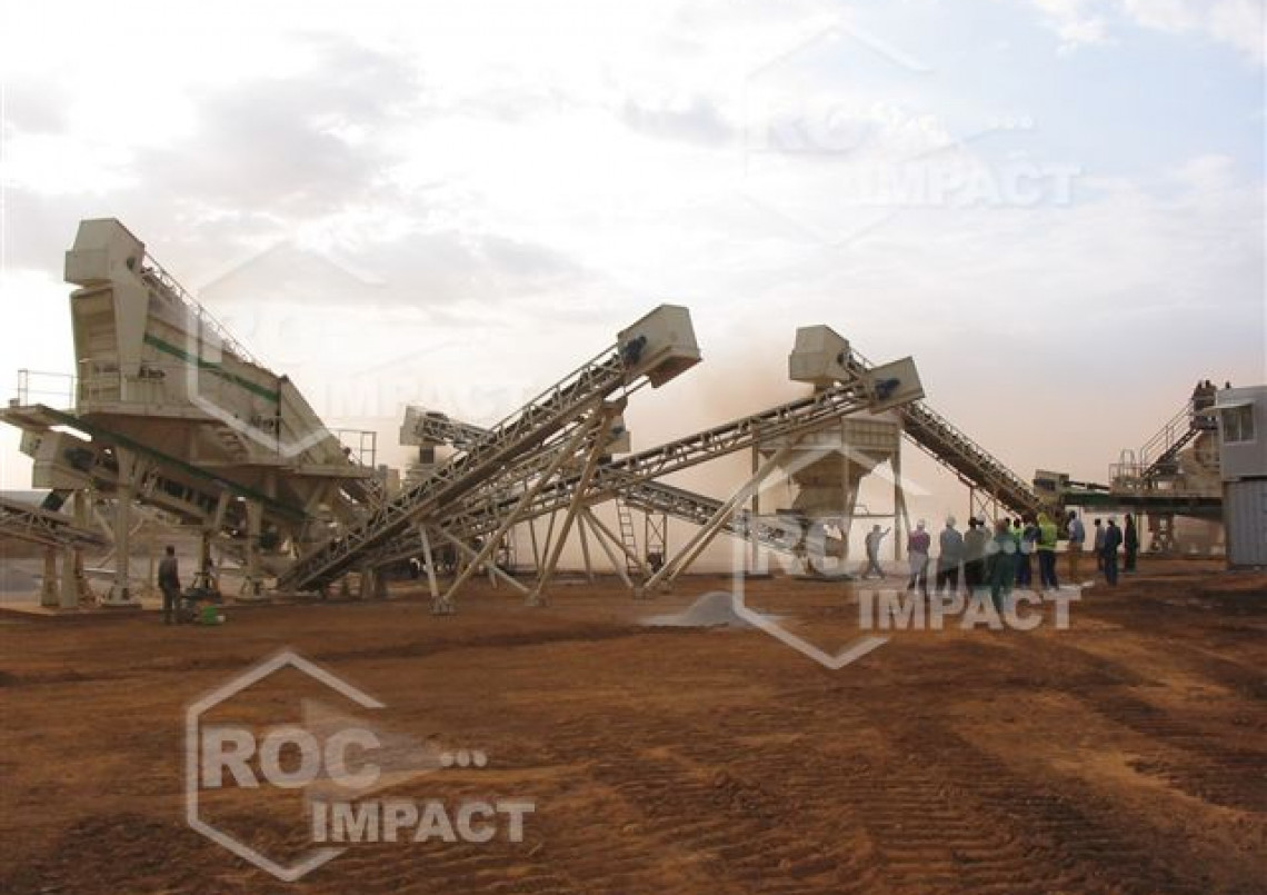 Installation concasseur au Niger - Entreprise Razel