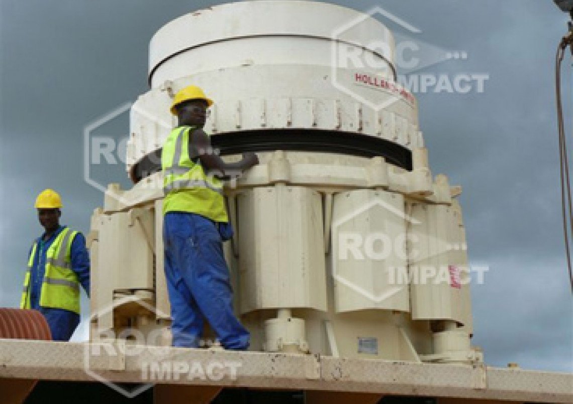 Installation concasseur - Mine d'or au Burkina Faso SEMAFO MANA GOLD MINING